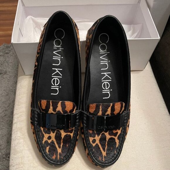Calvin Klein Shoes - CK loafers Lisette Leopard Haircalf 👠 HOST PICK 👠 New in Box DISCOUNT SHIPPING